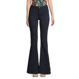 Alice + Olivia ryley low rise bell bottom navy blue jeans
